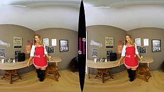Espresso Wank - Big Tits Shaved Blonde - Sexlikereal