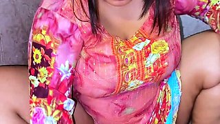 Desi Stepmom Fucked Hard in Kitchen - Aria Mia Gets Naked and Begs for Cock While Cooking