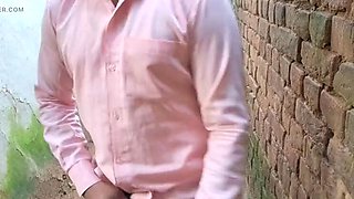 Desi Indian village girl with tight hairy pussy seduces older man