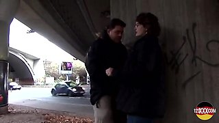 Older Woman Accepts an Offer for Sex in Public