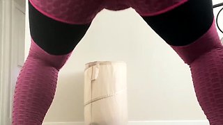 Amateur striptease and Solo masturbation