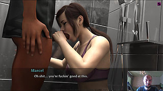 Blowjob the Coach in the Toilet