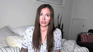 Busty brunette slut enjoys extreme amateur pov blowjob