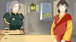 Erotic visual novel featuring a mother in a four element trainer scenario