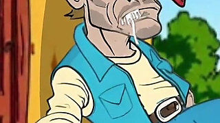 Redneck's Wife. Cartoon. Animation