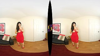 Red Alert - Hot Striptease Out Of A Red Dress Vr Strip Show