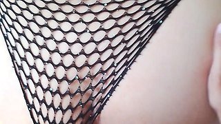 Bride in Fishnet Fucking