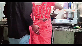 Desi Bhabhi Gets Fucked Hard in the Kitchen - Hot Indian Sex in Saree