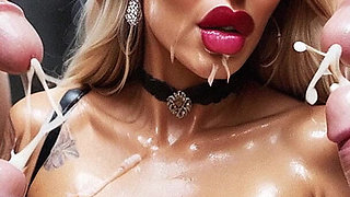 Slut Hard Sex in Office, Curvy Woman with Big Tits Sucking Big Dick, Slave Woman