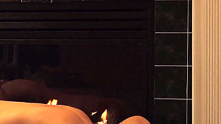 Fireplace sex with ass eating and 69