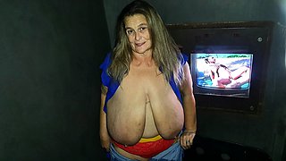 Glory hole fuck and blowjob with big boobs blonde csm