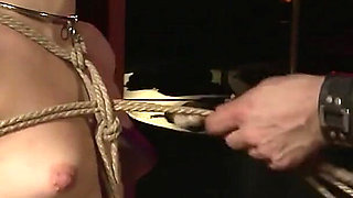 Teen Slave Slut Gets Tied up and Suspended for a Teasing Bondage Punishment Session