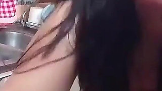 He Fucks His Stepmother Hard in the Kitchen Instead of Having Breakfast.