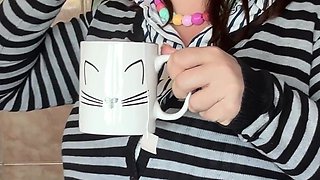 Tea Transformation-breast Expansion, Popping Buttons