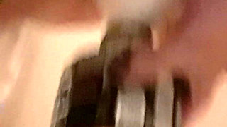 Creampie Pee Into Bottle with Funnel