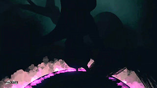 Purple Succubus Halloween Striptease - 3D VR Hentai Animation by VirtualHeaven