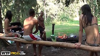 Horny chicks flashing