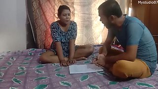 Desi Teen Student Fucked by Indian Home Tutor in Hot Homemade Sex