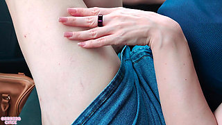 I Smoke 2 Cigarettes in the Car and Show My Hot Body