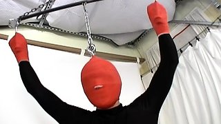 Femdom fetish mistresses fuck bdsm loser with strapon