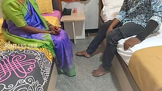 Indian Step Mom Blowjob and Doggy Style with Teen Son in Front of Step Dad - Homemade HD