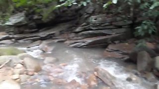 Hot Latina MILF Tomsorte Naked at Waterfall - Big Ass & Hairy Pussy
