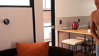 Sexy latino roomate offers his tight ass