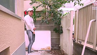 Tattooed Gay Cant Hide Horniness Outdoor