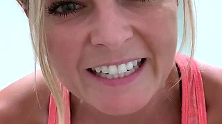 Blonde emo amateur solo masturbation