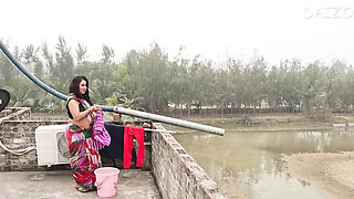 Desi Bhabi Fucked Alone by AlexDaizo - Indian Aunty Blowjob & Doggy Style