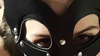 Cuffed and Throat-fucked by Master!