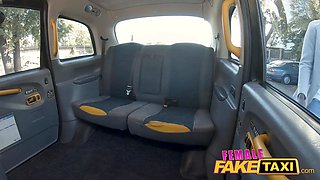 Girl fake taxi she pulls her rosy panty to one side and gets nailed deep in the ass by big black cock