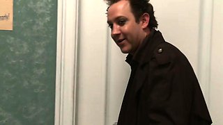 Sexy secretary blows her ample boss's boner in office XXX
