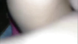 Cute wife ends up with her face full of milk
