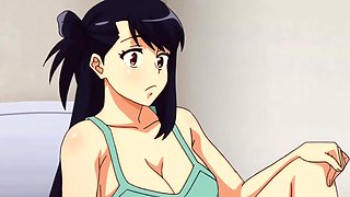 Busty anime hussy amateur sex scene