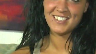 German amateur teen spreading her pussy in POV scene while a watcher carefully watches her sweet masturbation on pussy