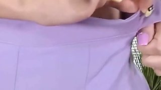 Cute Stepsis Stretching Her Wet Pussy