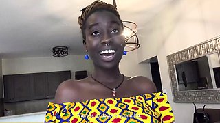 Gorgeous Black Fuck Doll Gagged POV Messy Facial