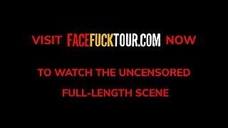 Face Fuck Tour - Flexible Latina Redhead Warps Her Throat On Huge Dick