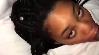 African Amateur Sucks a Big Black Cock