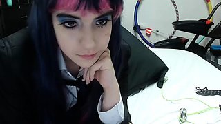 British amateur teen in stockings