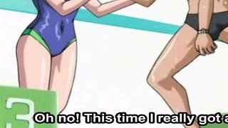 Busty Hentai Slut Seduces Young Boy at Public Pool