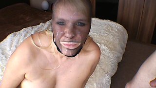 Blowjob with the Nylon Mask