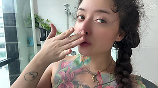 A Hairy and Sweaty Giantess Gets You and Makes You Smell Her Sweaty Clothes and Body After Training and Fucking