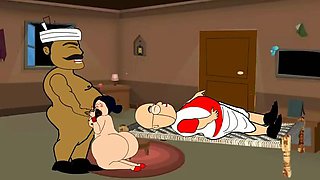 Big Ass Indian MILF Gets Fucked Hard by Servant in Front of Husband - Desi Village Outdoor Sex