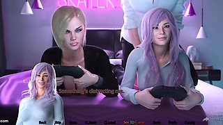 3D bitch fuck stepbrother in front of her friend