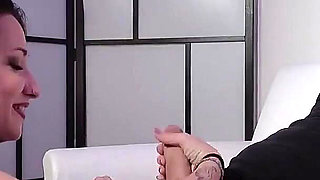 The Slutty Student Fucks Her Partner, the Professor and the Professor's Wife