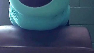 Take a Peek at My Cleavage as I Workout at My Public Gym!