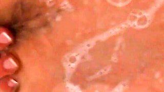 Small Titted Brunette Takes Shower and Masturbates Till She Has Squirting Orgasm