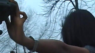 Exhibitionist Teen at the Park Comes Home to Finger Herself